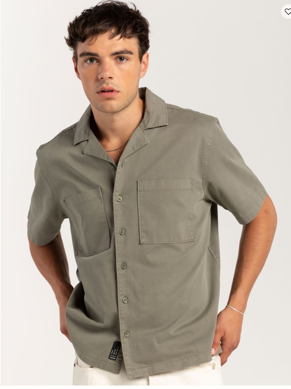 RSQ Men’s Tilly’s Washed Twill Camp Shirt